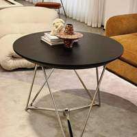 Table à manger transformable Casero Lift-and-fold Lem, table basse, table d'appoint pliante à charnières à ressort, en bois minimaliste, réglable en hauteur
