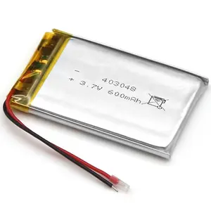 403048 3.7v 600mah ai polimeri di litio li-ion batteria 043048