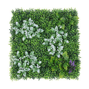 Paneles de pared de seto de topiario Artificial para decoración de pared de hierba verde de plástico de imitación Popular para jardín Vertical - Product Image 1