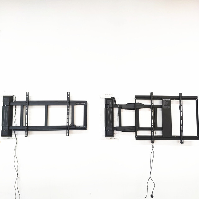 32-75inch Motorized Full Motion TV Wall Mount Swivel Tilting Articulating TV Bracket Sliding Rotation TV Bracket