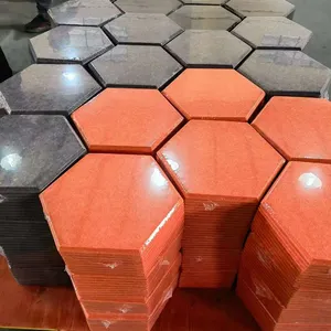 Giá bán buôn kích thước khác nhau Acoustic Hexagon tự dính cài đặt cách âm tấm Tường Pet Bảng điều khiển âm thanh