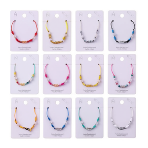 Ensemble de bracelets perlés Angelina, 12 pièces, bijoux en cristal multicolore pour femmes, cadeau de style bohème - Product Image 4