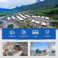 AOYU Publicité Transparent Pvc Camping Extérieur Glamping Resort Tentes Hôtel de Luxe Gonflable Bulle Étoile Maison