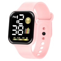 Reloj Inteligente Deportivo con Pantalla Táctil LED Cuadrada, Resistente al Agua IPX-6, Calendario, 3 Meses de Duración de Batería, Unisex, para Parejas, Precio Económico