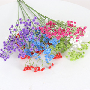 Fleurs artificielles de gypsophile Jessie 62 cm en PVC souple pour décoration de mariage et de maison - Product Image 4