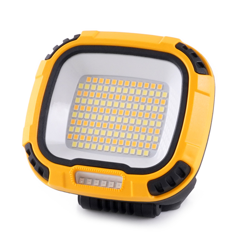 LED Portable Work Light Waterproof Rechargeable Camping Lamp With Magnet and Hook Multi-Functional Outdoor Emergency Cob LED