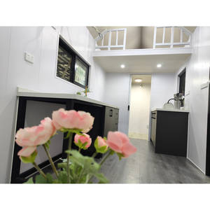 Remorque moderne Glamping Maisons Petite Maison Mobile Home Prêt à Expédier sur Roues Préfabriqué Casas Modernas Conteneur de Roue de Voyage de Voiture - Product Image 4