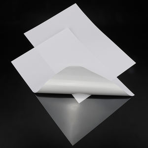 Vinyle adhésif imprimable à jet d'encre brillant mat A3 420x297mm <span class=keywords><strong>feuille</strong></span> de papier autocollant Yupo avec support en plastique transparent PET - Product Image 2