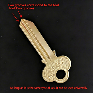 SS001 Pro SS002 Pro 2-in-1 Lock Pick Tool Stainless Steel Silver Universal Key Extractor for Door <b>Padlock</b> Repair - Product Image 4