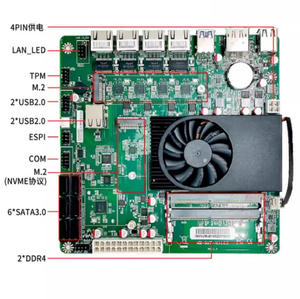 BKHD <span class=keywords><strong>Intel</strong></span> เมนบอร์ด DDR4 N5105, มาเธอร์บอร์ดซีพียูเย็น4*2.5G <span class=keywords><strong>Mini</strong></span> <span class=keywords><strong>ITX</strong></span> wireguard OpenVPN เราเตอร์ไฟร์วอลล์เซิร์ฟเวอร์นุ่ม Mikrotik VPN - Product Image 5