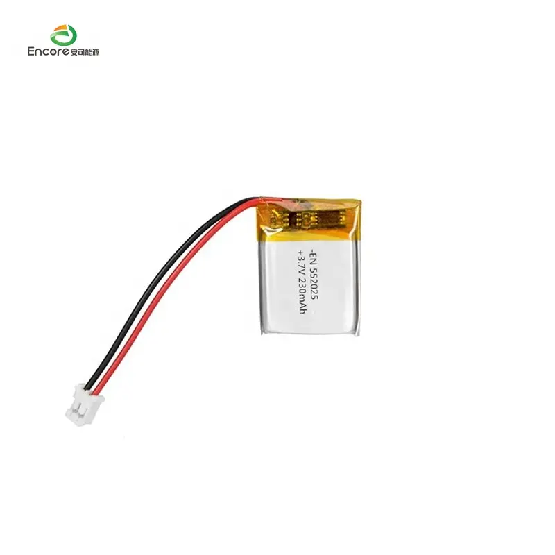 552025 rechargeable lithium li polymer 3.7v 230mah lipo battery