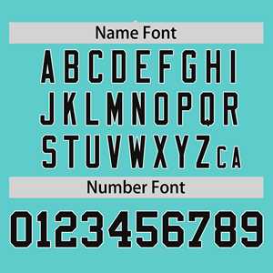 Maßgeschneidertes Aqua-Schwarz-Weiß gestreiftes, modisches Softball-Trikot mit Raglanärmeln und zwei Knöpfen - Product Image 4