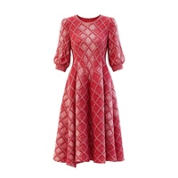 Robe plissée Miyake élégante à taille élastique et coupe évasée, livraison rapide, qualité supérieure