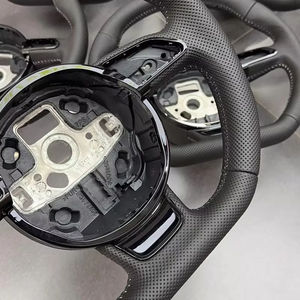 Volante Deportivo de Cuero para Automóvil, Totalmente Perforado, con Base Plana, para Audi A3 A4 A5 S4 S5 Q3 Q5 Q7 2012-2025 - Product Image 6