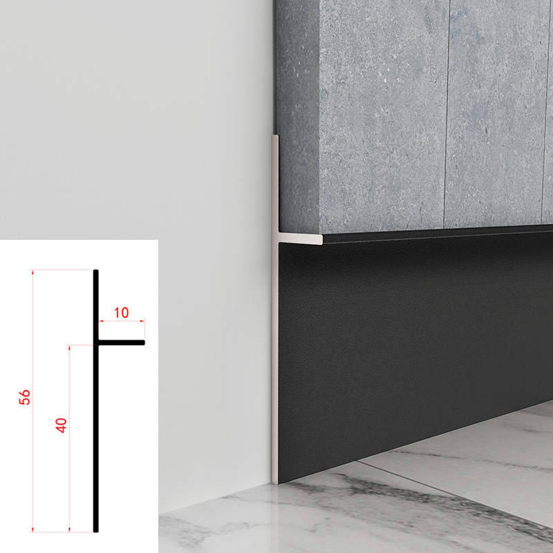 Pannello murale battiscopa 7429 - nero opaco