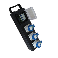 Boîte de distribution d'énergie électrique murale de style bande, personnalisée, avec sortie électrique européenne, portable, 63A, équipement