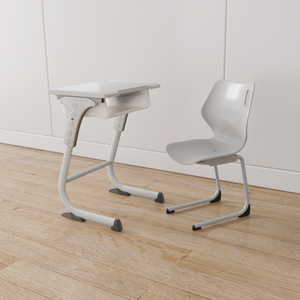 Ensemble bureau et chaise Lin Ying, style moderne minimaliste, pour étudiants et établissements scolaires - Product Image 1