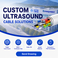 Conjunto de cables de ultrasonido de fabricantes, mazo de cables para sonda de ultrasonido y mango de ultrasonido personalizado