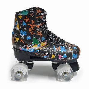 <span class=keywords><strong>Patines</strong></span> de microfibra <span class=keywords><strong>Patines</strong></span> de doble línea Mujeres Hombres Adultos Zapatos de patinaje de dos líneas con entrenamiento de <span class=keywords><strong>4</strong></span> <span class=keywords><strong>ruedas</strong></span> de PU blanco - Product Image 3