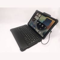 Keyboard Mini Nirkabel Desain Baru 2023 untuk iPad 10th 10.9 inci, Dilengkapi Casing iPad & Slot Penyimpanan Pensil
