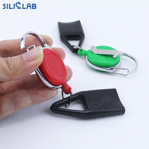 Accesorios para fumar, soporte para encendedor, Clip de manga, funda protectora para encendedor de silicona, llavero portátil, cordón retráctil - Product Image 2