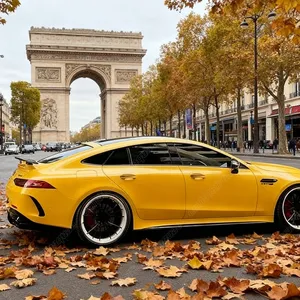 ชุดแต่งครีบกันชนหลังด้านข้างสำหรับรถยนต์ AMG GT50 GT63 X290 Sedan ปี 2015 2016 2017 2018 - Product Image 5