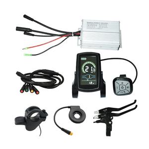 <span class=keywords><strong>Kit</strong></span> de commande de vélo électrique avec <span class=keywords><strong>assistance</strong></span> au pédalage, leviers de frein, accélérateur au pouce et écran LCD - Product Image 3