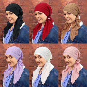 स्कारफ मुस्लिम महिलाओं के तहत डबल लेयर हिजाब टोपी लुभावनी आंतरिक लाइनर थोक बहुकोलर सरल पल्लोवर एक्सेसरी - Product Image 2