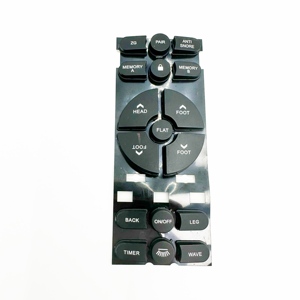 Teclado de Botones de Plástico Moldeado por Inyección Personalizado FX para Control Remoto de Silla de Masajes - Product Image 5