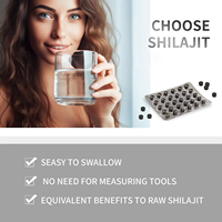 Comprimés de Shilajit, extrait pur de Shilajit de l'Himalaya, complément alimentaire, comprimés de Shilajit avec acide fulvique et oligo-éléments