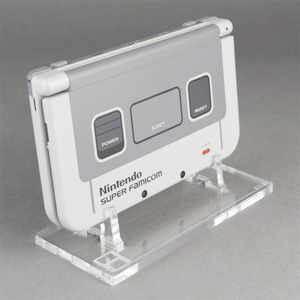 Transparent Crystal Clear Square Nintendo New 3DS XL Console Acrylic Display <b>Stand</b> Rack - Product Image 2