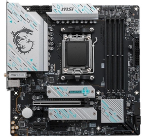 <span class=keywords><strong>Carte</strong></span> <span class=keywords><strong>mère</strong></span> de jeu <span class=keywords><strong>MSI</strong></span> B650M <span class=keywords><strong>GAMING</strong></span> <span class=keywords><strong>PLUS</strong></span> WIFI AMD AM5 Micro-ATX - Product Image 1