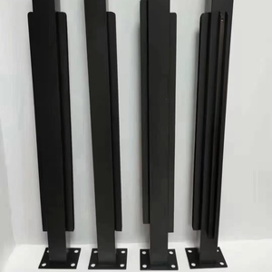 Modern Design Stalen En Aluminium Veiligheidsframeloze Glazen Reling <span class=keywords><strong>U</strong></span> Kanaalklem Hardware Balustrades En Leuningen - Product Image 3