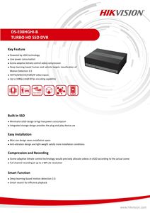 Hik Orginal DS-E08HGHI-B 8-Kanal 1080P ESSD DVR Eingebauter 512GB ESDD-Speicher Bewegungs erkennung 2.0 Unterstützt HDTVI AHD HDCVI CVBS-Eingang - Product Image 3