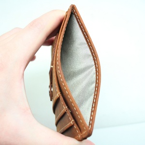 Hot Sale Crazy Horse Men's Wallet Thin RFID Blocking Slim Minimalist Anti Lost Card Holder Smart Leather Wallet - Product Image 5