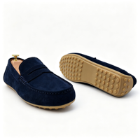 Mocassins Confortables en Cuir Véritable Faits Main pour Hommes – Chaussures Décontractées de Conduite pour Toutes Saisons et Trajets Urbains
