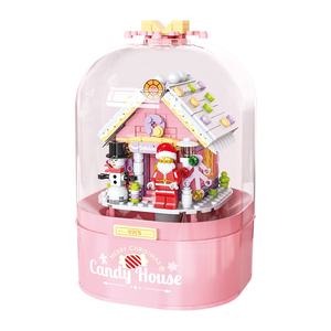 Boîte à musique de Noël Starkey Z003 à piles, écologique, avec lumières rotatives et neige <span class=keywords><strong>en</strong></span> mouvement, pour enfants - Meilleures ventes - Product Image 5