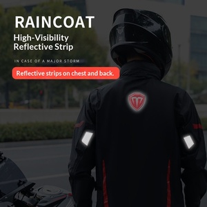 Conjunto de Pantalones y Chaqueta Impermeable para Hombre, 100% Nailon, 100g, para Motociclistas, Repartidores de Comida, Protección Completa del Cuerpo en Invierno - Product Image 4