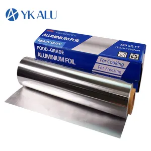 Fiambrera de papel de aluminio desechable, rollo de papel de aluminio, grado alimenticio, 8011