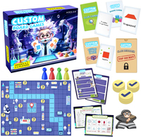 Jeu de société pliable écologique personnalisé avec composants complets, jeu de table éducatif pour enfants et familles, conception personnalisée OEM/ODM