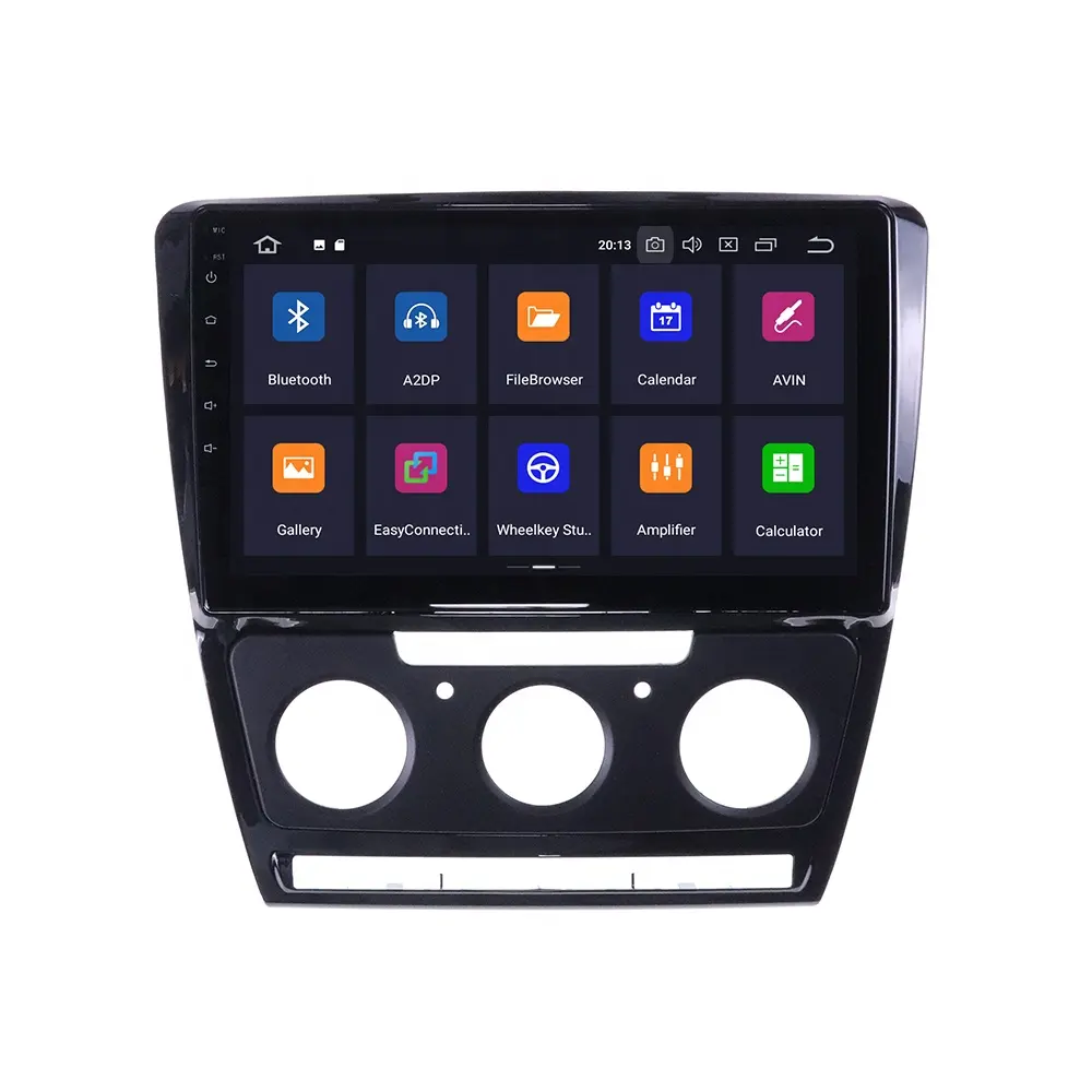 For Skoda Octavia 2008-2013 Android 10.0 Car Radio 2din 4G net wifi 8 core RDS DSP + 48EQ GPS Navigation Multimedia Video Player