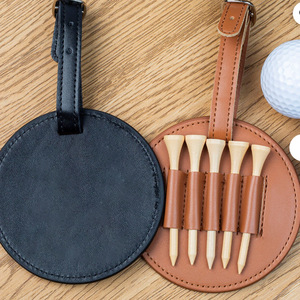 Sac à clubs de golf en cuir PU (lot de 5), peut être utilisé pour ranger des clubs de golf, des accessoires de golf et des cadeaux. - Product Image 3