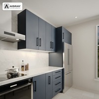 Meuble de cuisine moderne laqué, style porte à panneaux, aménagement en îlot, rangement par tiroirs, projets de maison et boîtes de rangement en contreplaqué