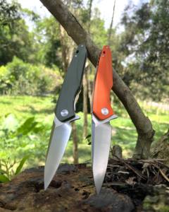 Navaja Plegable EDC para Exteriores con Hoja D2, Mango G10, Mecanizado CNC de Alta Precisión, Interruptor de Palanca de Dedo, Herramienta de Supervivencia Premium - Product Image 4