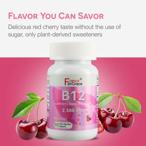 Tabletas de Vitamina B12 de Alta Potencia para Hombres y Mujeres, Mejoran la Inmunidad y Apoyan la Salud Mental - Product Image 5