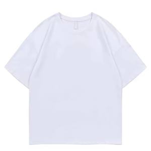 Camiseta Oversize de Algodón para Hombre al por Mayor, Ajuste Holgado Personalizado con Hombros Caídos, Diseño de Transferencia Térmica con Pedrería, Camiseta Casual para Hombre - Product Image 2