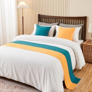 Hotel di lusso letto corridori con Design Jacquard stile semplice foglio tipo cuscino Set 300tc Thread Count per tutte le stagioni - Product Image 4