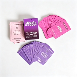 Cartes de conversation personnalisées écologiques en forme de cœurs parlants - <span class=keywords><strong>Jeu</strong></span> de cartes pour couples pour les soirées romantiques et les aventures en voyage - Product Image 3