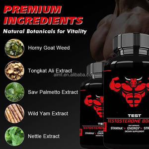 淫羊藿、トンカットアリ、ノコギリヤシエキス配合のテストステロンブースターカプセル（成人男性用）-栄養補助食品、エネルギー、筋肉増強 - Product Image 4