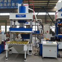 Presse hydraulique à chaud pour matériaux composites, pour la production de coques de drones UAV en fibre de carbone, 315t, presse à quatre colonnes
